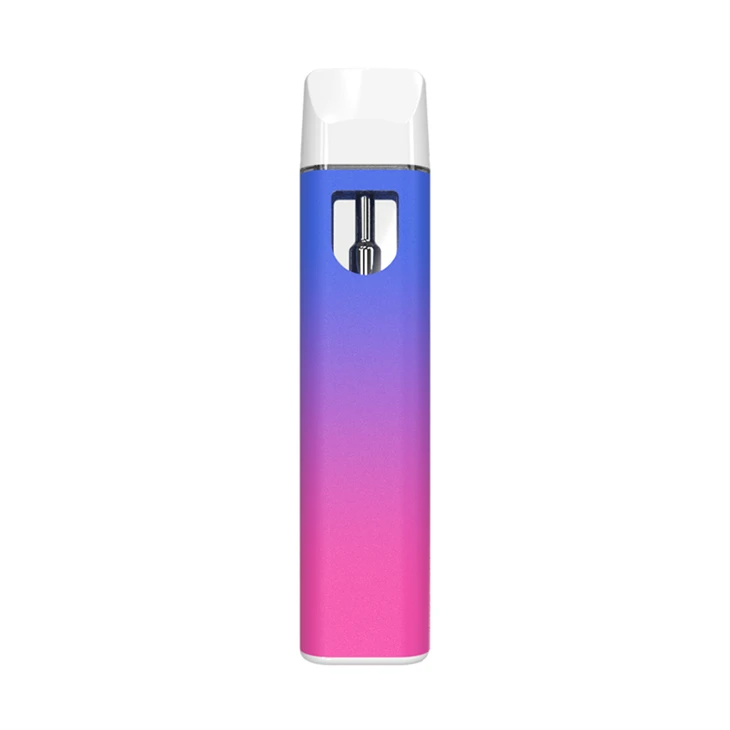 Wholesale Price 1ml 2MG CBD/THC/HHC Empty Disposable Vape Hardware With Dual Air Channel Tech, Rechargeable