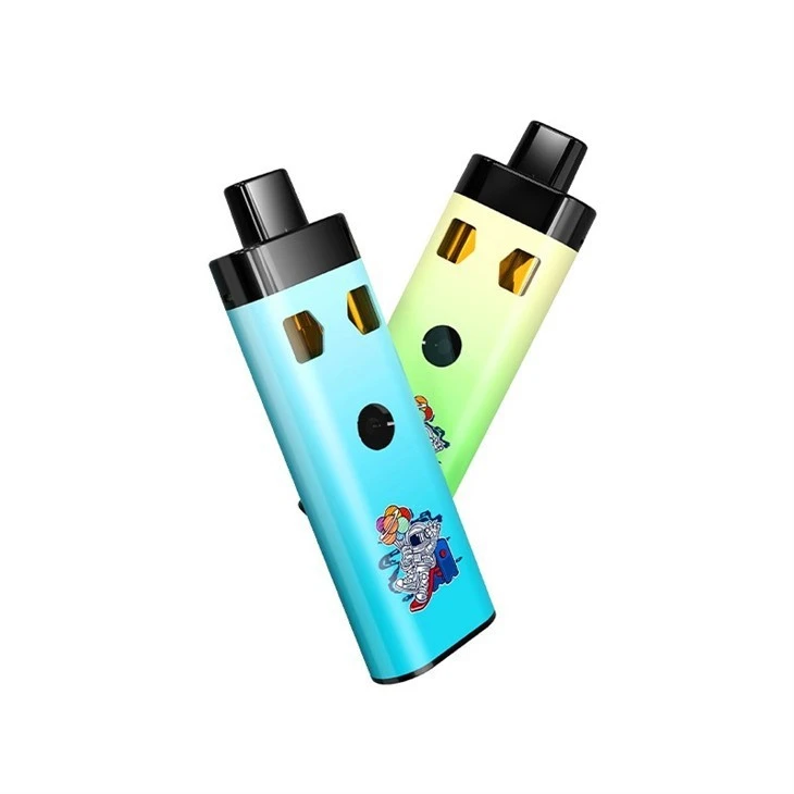 Dual Chamber Dual Flavors Vaping CBD Device Vape With Type-C Charger For 2ml Delta 8 THC Thick Oil